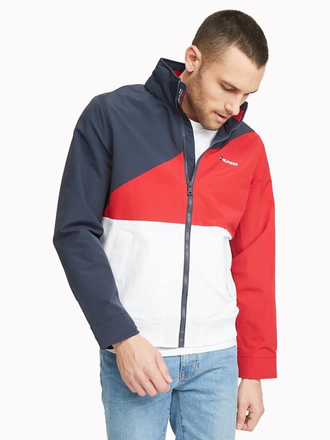 Chamarra tommy discount hilfiger roja hombre